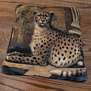 Vintage Cheetha throw pillow